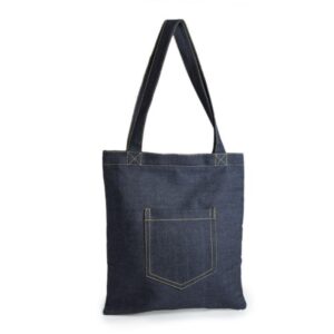 Custom Made Denim Shopping Bag