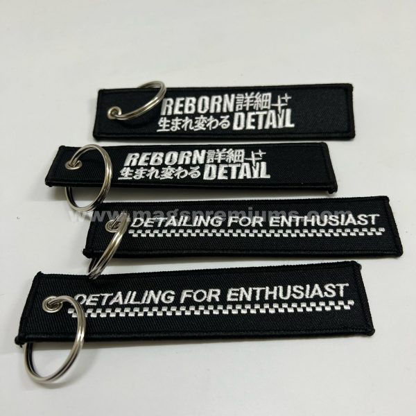 Embroidery Woven Keychain