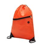 Nylon Drawstring Bag With Zip - Image 2
