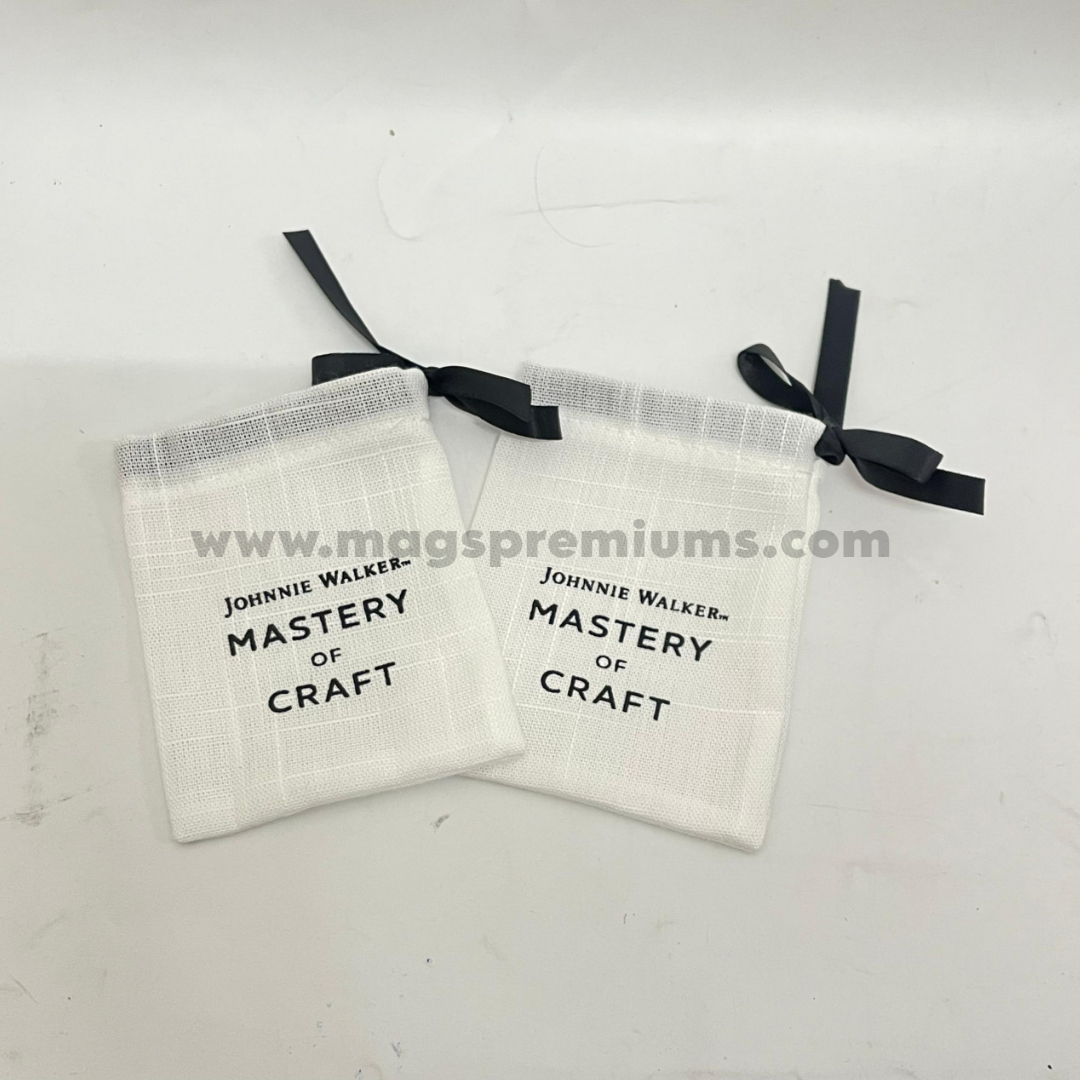 branded fabric gift bag for corporate gifts accessories and retail packaging
