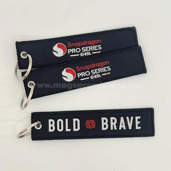 custom embroidered keychain
