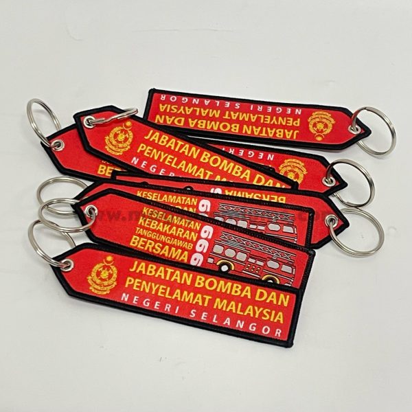 Personalized embroidery keychains with logo – ideal for clubs, promotions, or merchandise.