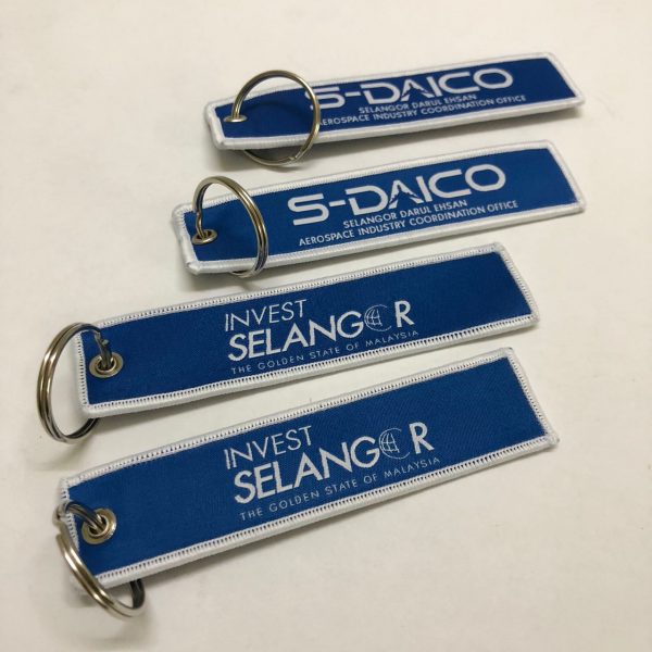 embroidered keychain