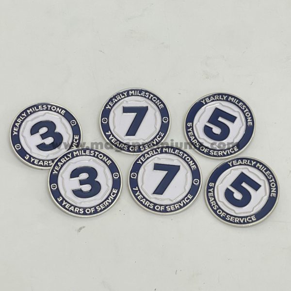 Personalized metal enamel pins with embossed logo, great for corporate gifts, award recognition, and branding. Bulk orders in Malaysia