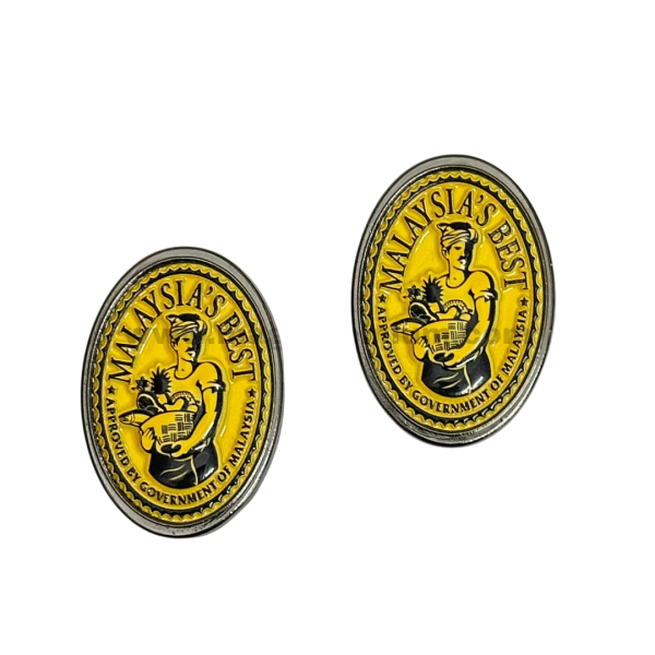 metal embossed pins