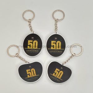 High-quality acrylic keychain with custom logo, ideal for branding, souvenirs, and personalized accessories
