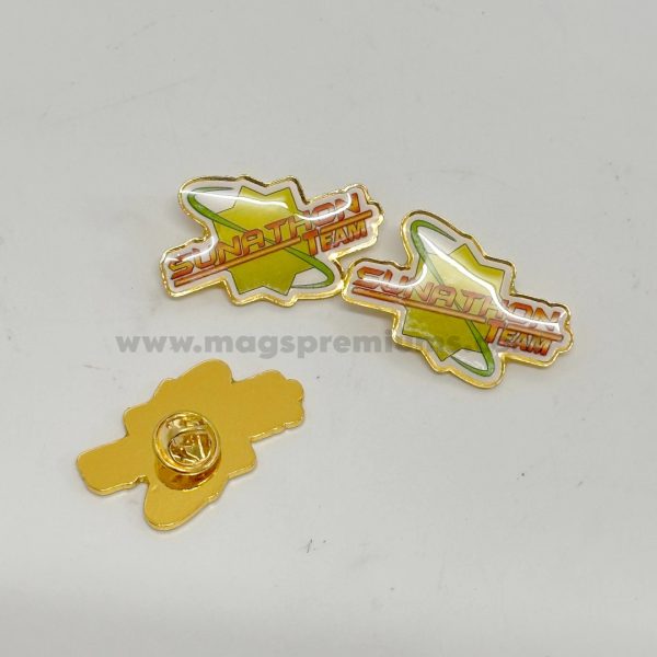 Add shine and protection to your design with an epoxy coated badge perfect for giveaways recognition and team branding contact us today