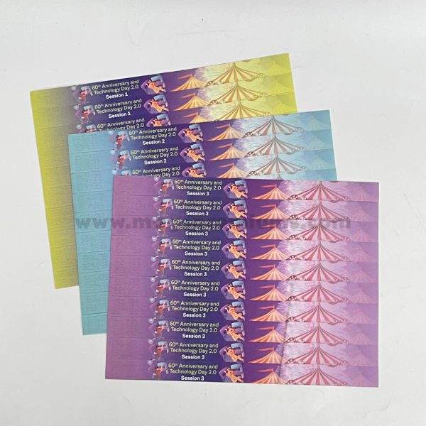 Ensure easy crowd control with a personalised tyvek event wristband lightweight and secure order now with full colour print and numbering options
