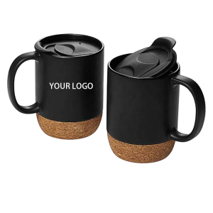 cork base mug with lid