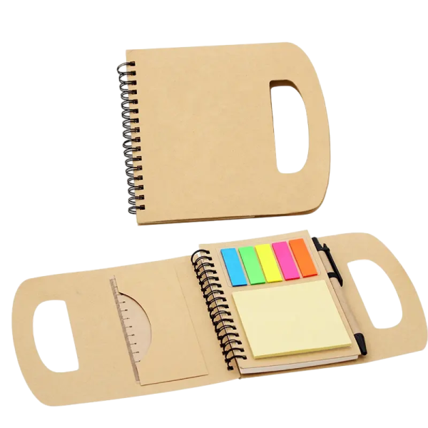 eco memo notepad with pen