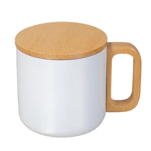 wooden handle mug