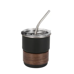 wooden holder coffee cup