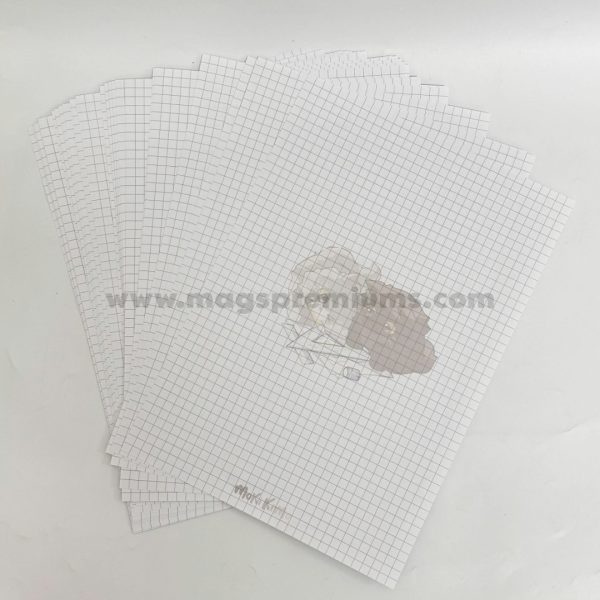 Personalized graph paper notebooks and sheets, great for corporate branding, workshops, and academic institutions