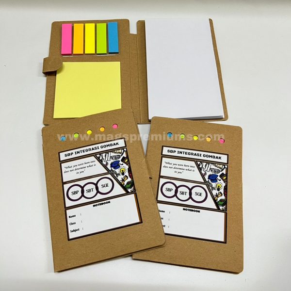 Customized sticky note pads for brand awareness, perfect for corporate marketing.