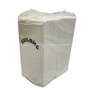 White folded paper napkins prepared for custom printing