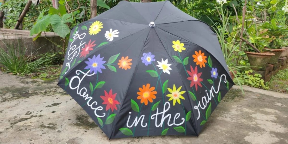 printed umbrella